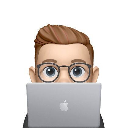 Person peeking from laptop