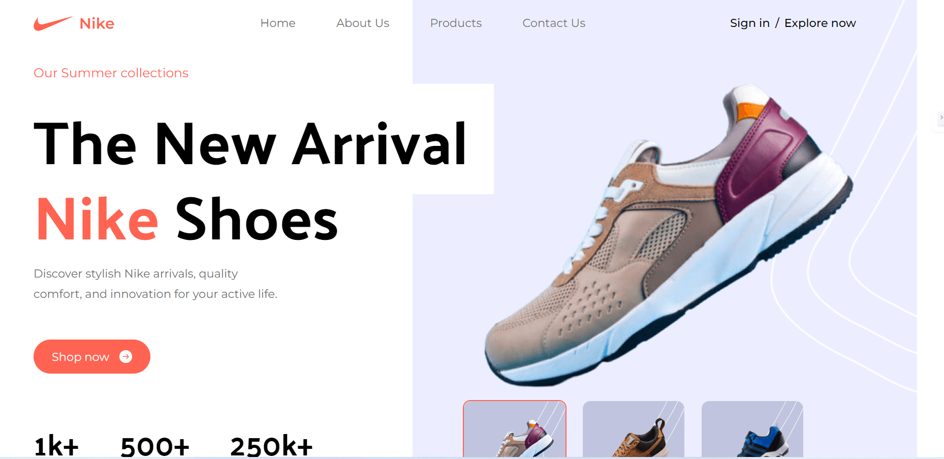 Nike Landing Page